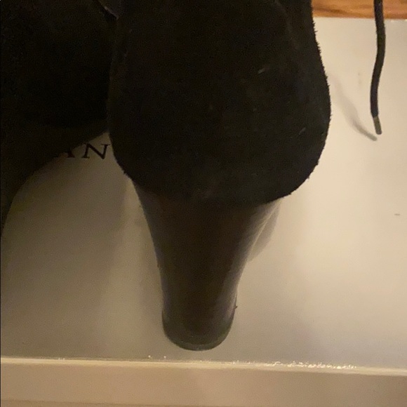 Black Suede Franco Sarto Suede Boot - Picture 7 of 8